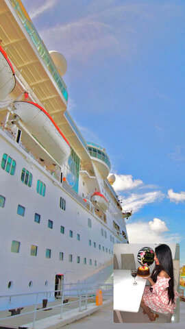 When I went on a cruise.