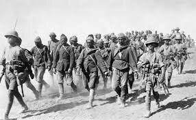 Allied troops move through Mesopotamia