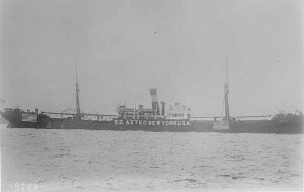 Germany sinks the SS Aztec