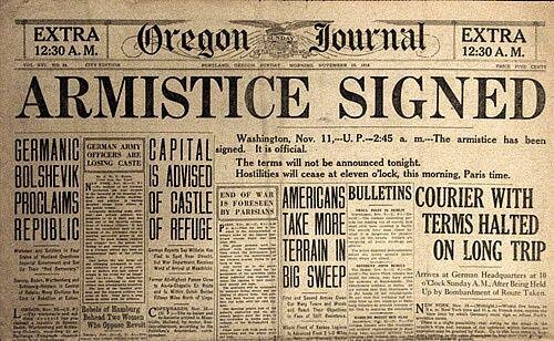 Germany signs the armistice