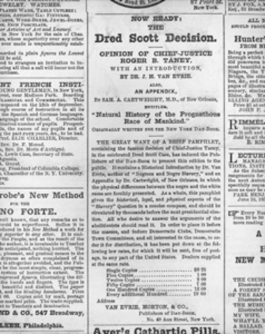 Dred Scott Decision - Dred Scott v Sanford