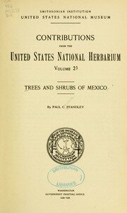 Stanley en su obra Trees and shrubs de México