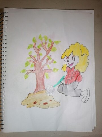 Mi madre desde que estaba muy pequeña me inculco plantar arboles