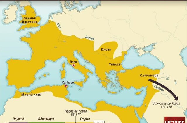 Apogée de l'empire romain