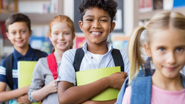 My first day of school in elementary school