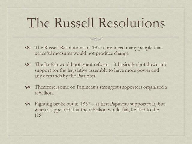 Résolutions Russell