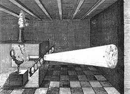 Lente en la cámara oscura