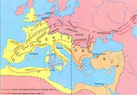 Division del Imperio Romano