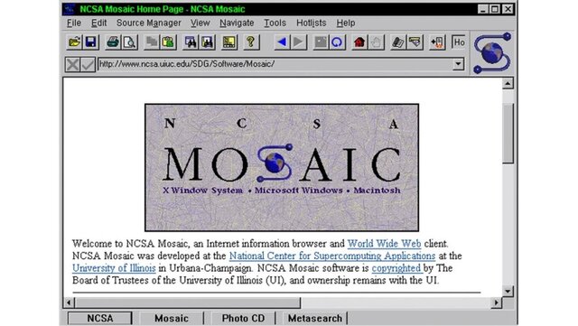 Se crea Mosaic