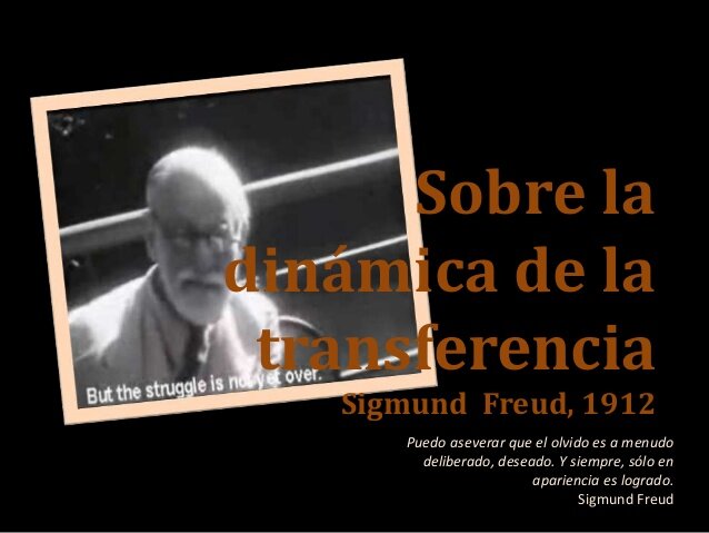 Freud publica su obra "Sobre la dinámica de la transferencia"