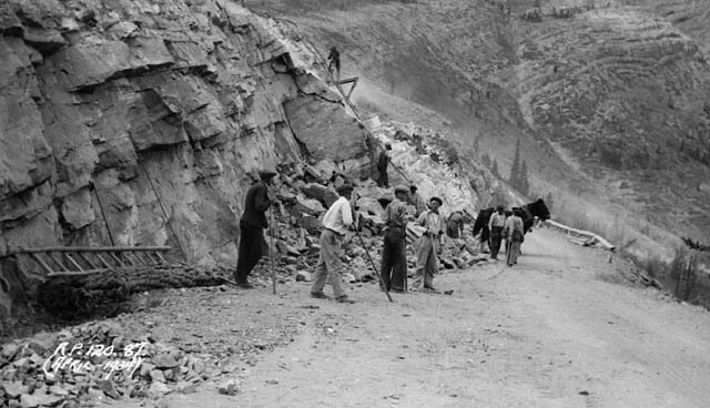 Unemployed workers placed in relief camps during the height of the Great Depression