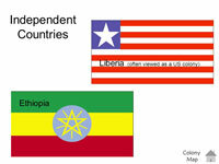 Alleen Liberia en Ethiopië waren nog onafhankelijk in Afrika