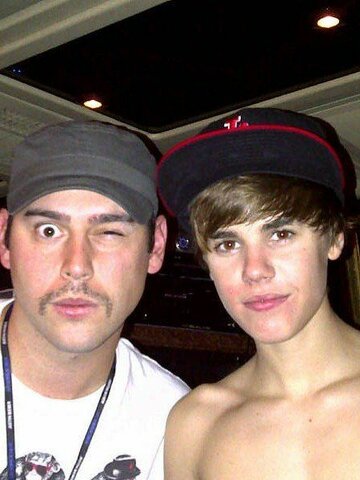 Found on Youtube by now manager Scooter Braun