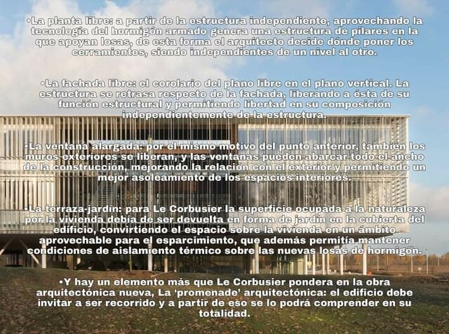 Los 5 puntos de la nueva arquitectura