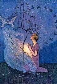 Cinderella by a Magic Tree