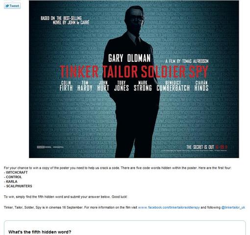 Tinker, Tailor, Soldier, Spy