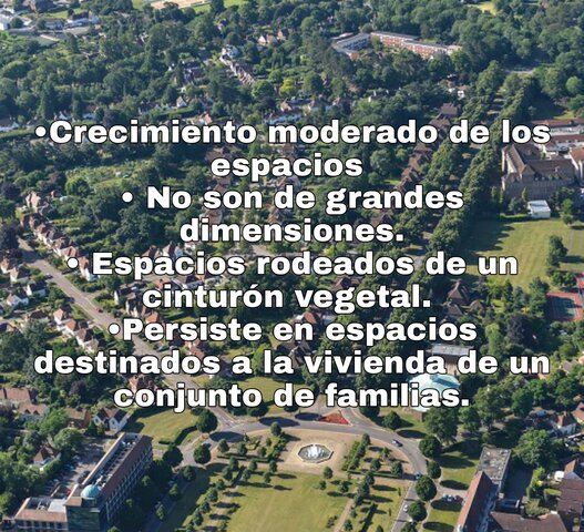 Características de Ciudad Jardín