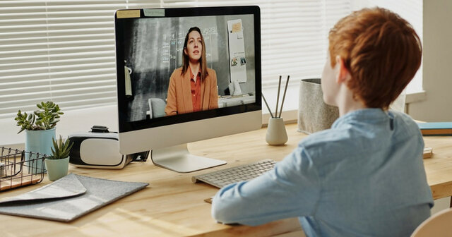 Enseñanza vía internet.