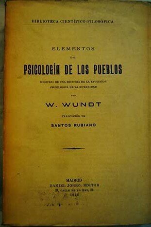 Revista psicología de los Pueblos (Wundt)