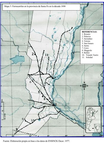 Ferrocarrilles prov. de Santa Fe decada 1890