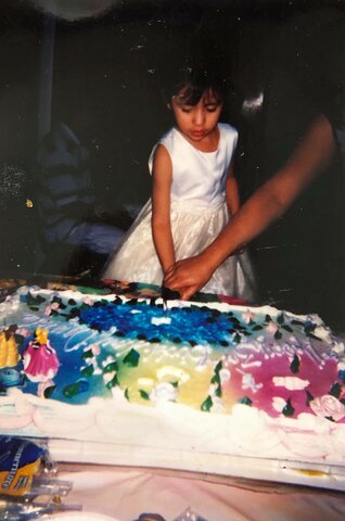 When I was three years old my parents threw me a little party