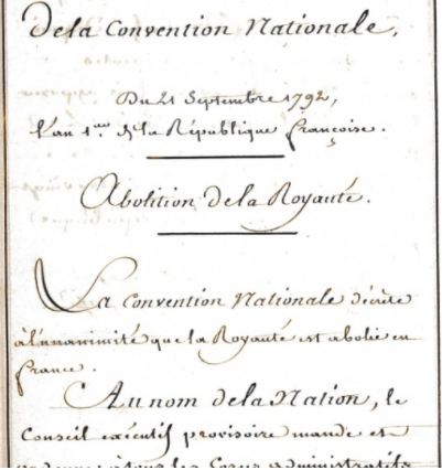 Proclamation de la république