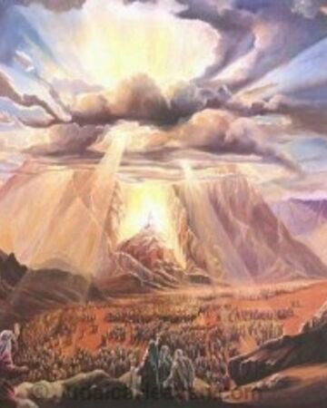 éxodo de los judíos de egipto reciben el thora en el monte sinaí