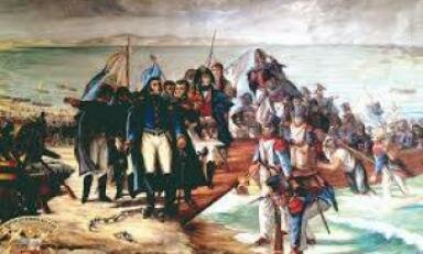 Desembarco de San Martín en Paracas