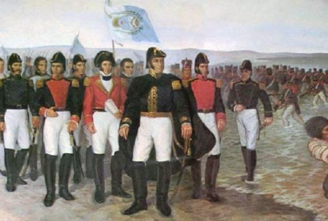 Desembarco de San Martín en Paracas