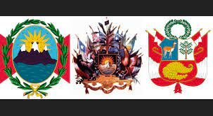 (6) Primera Bandera y escudo del Perú