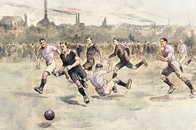 primer partido de fútbol