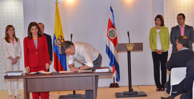 ACUERDO ENTRE COLOMBIA Y COSTA RICA