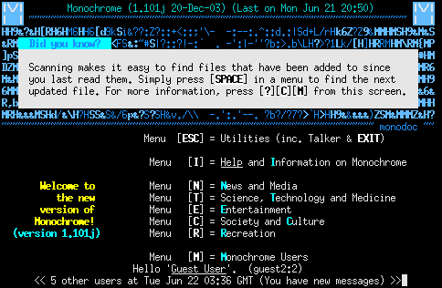Primer sistema de tablón de anuncios electrónico (BBS)