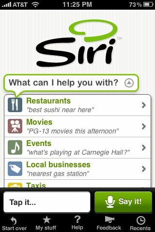 Siri, inteligencia artificial