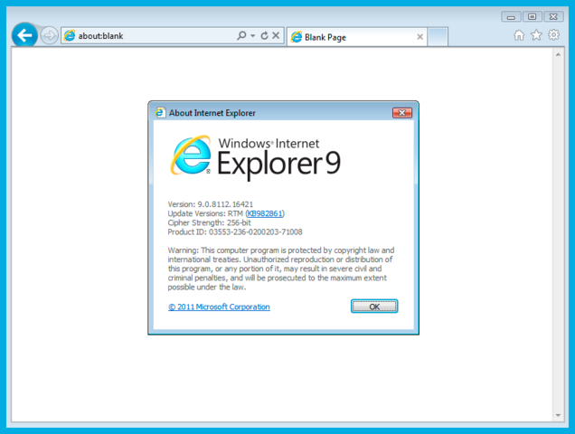 Internet Explorer 9.0
