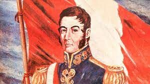 Establecimiento de la primera bandera y escudo del Perú