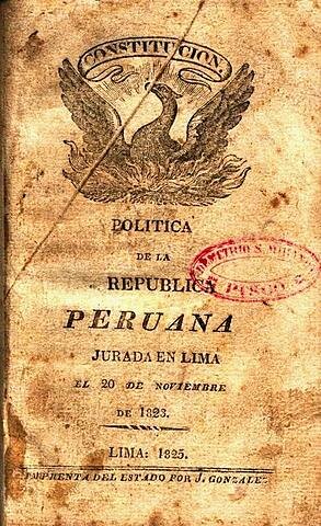 Primera constitución política del Perú