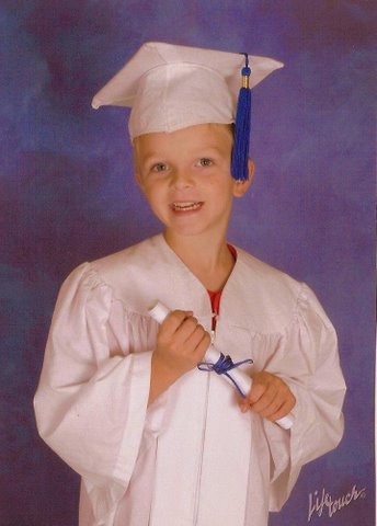 This  is  me graduating from  Preschoool.