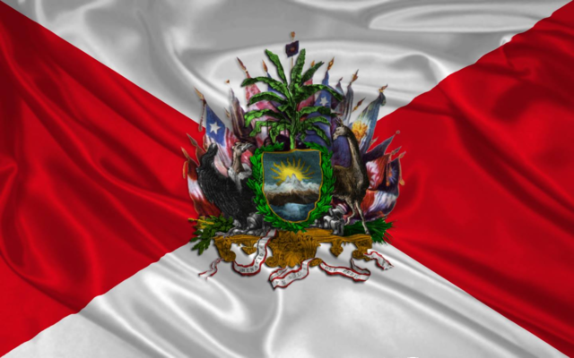 Establecimiento de la primera bandera y escudo del Perú