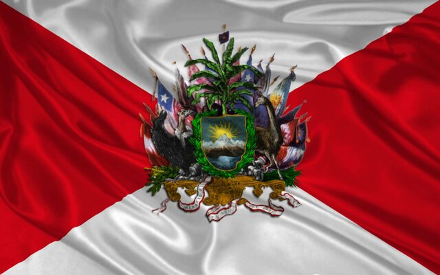 Establecimiento de la primera bandera y escudo del Perú