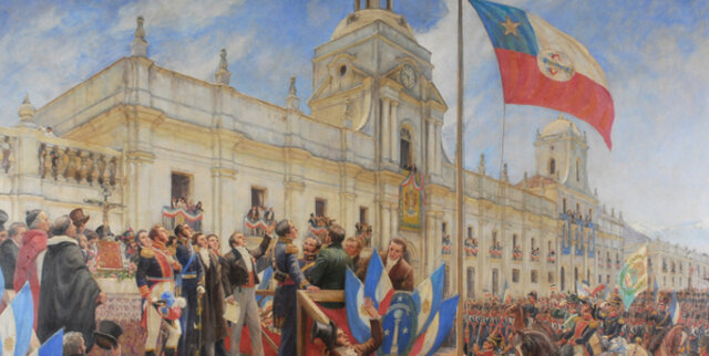 Entrada del ejercito patriota a Lima