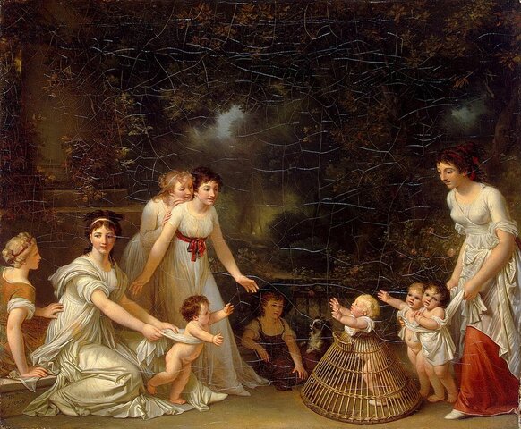 Marguerite Gerard, First Steps (1788), 45.5 x 55cm, Hermitage Museum, Oil, Canvas