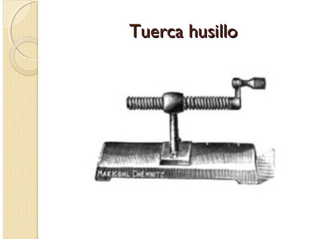 Tuerca Husillo