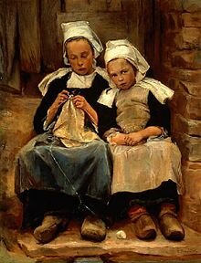 Enella Benedict, Brittany Children (1892), 80 x 61.6 cm, National Museum of Women in the Arts, Oil, Canvas
