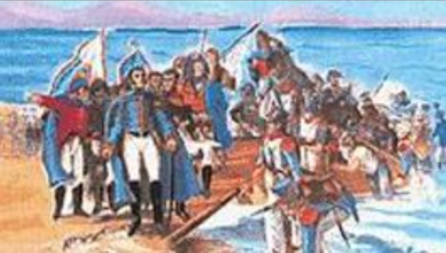 Desembarco de San Martín en Paracas