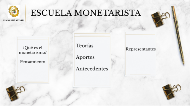 ESCUELA  MONETARISTA