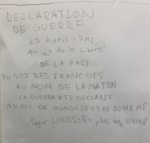 Declaration of War against Austria