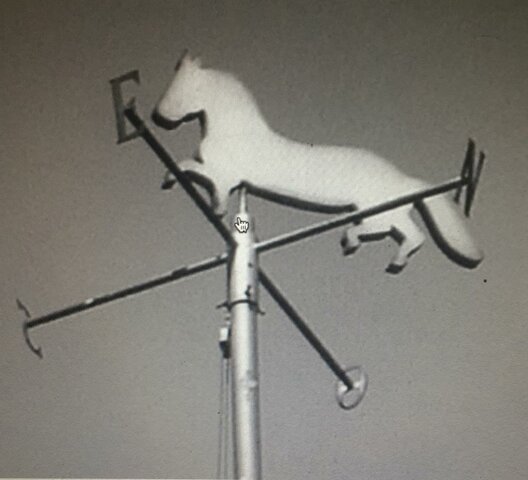 The weather vane of Nicolas Vila's pulperia: