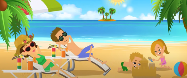 spend time at the beach