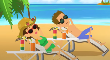 sunbathe on the sunloungers